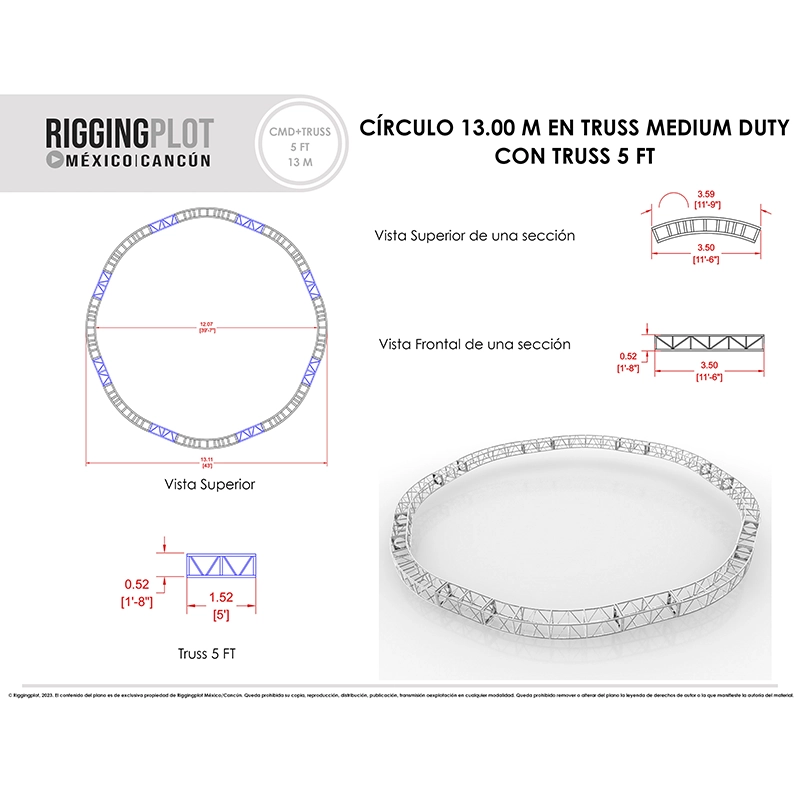 CMD+TRUSS3FT*13.00MTS
