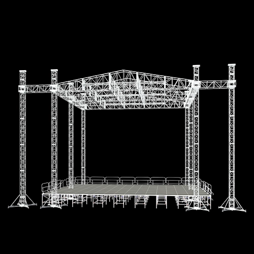 Ground Suppot Wide Heavy Duty 15.44 x 14.58 metros de 8 torres