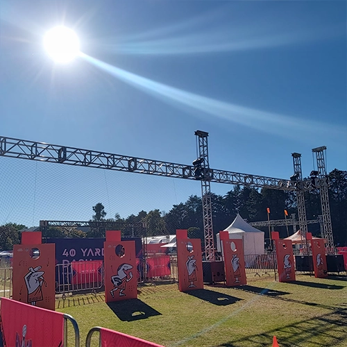 ground support porteria motorizada md quarterback para super bowl