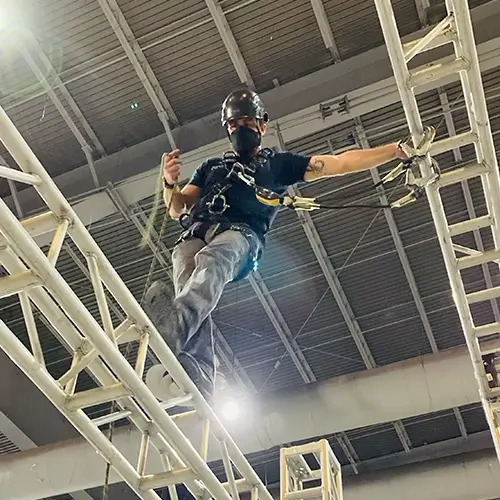 servicios de riggers irata y sprat para la industria del entretenimiento en mexico