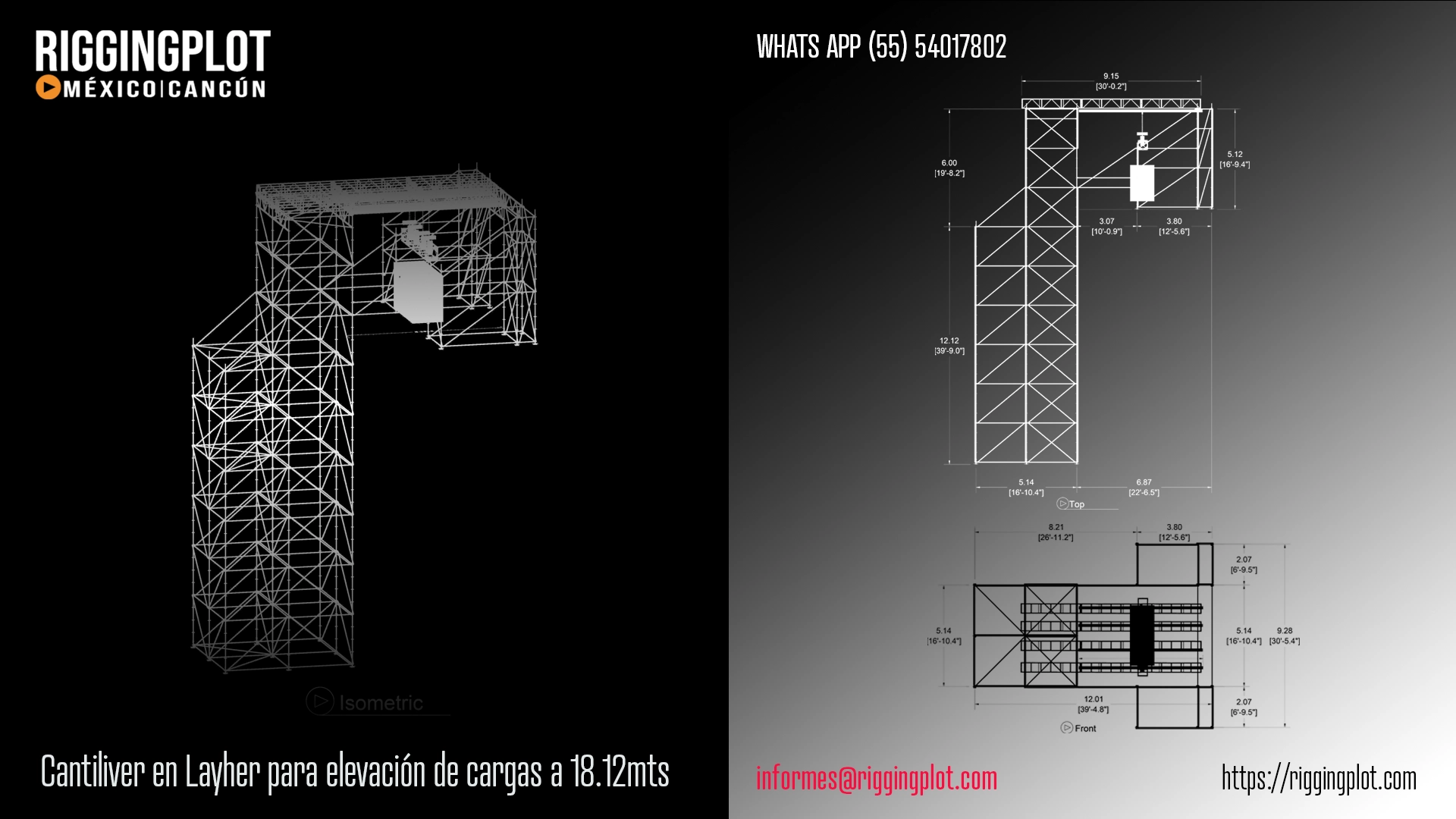 ficha tecnica cantiliver layher ingeniería para motores 18.12mts méxico