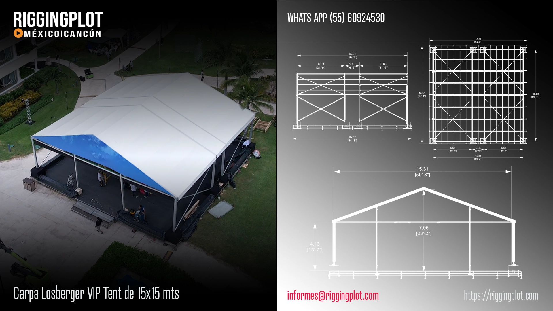 ficha técnica ground support whd 15x16mts riggingplot méxico