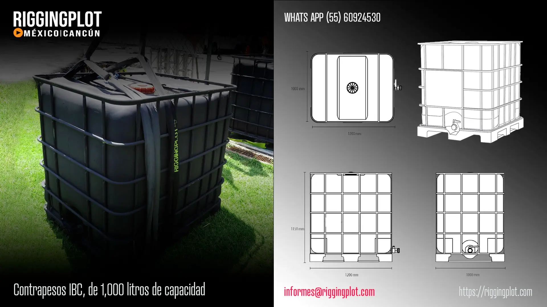 ficha técnica ground support whd 15x16mts riggingplot méxico