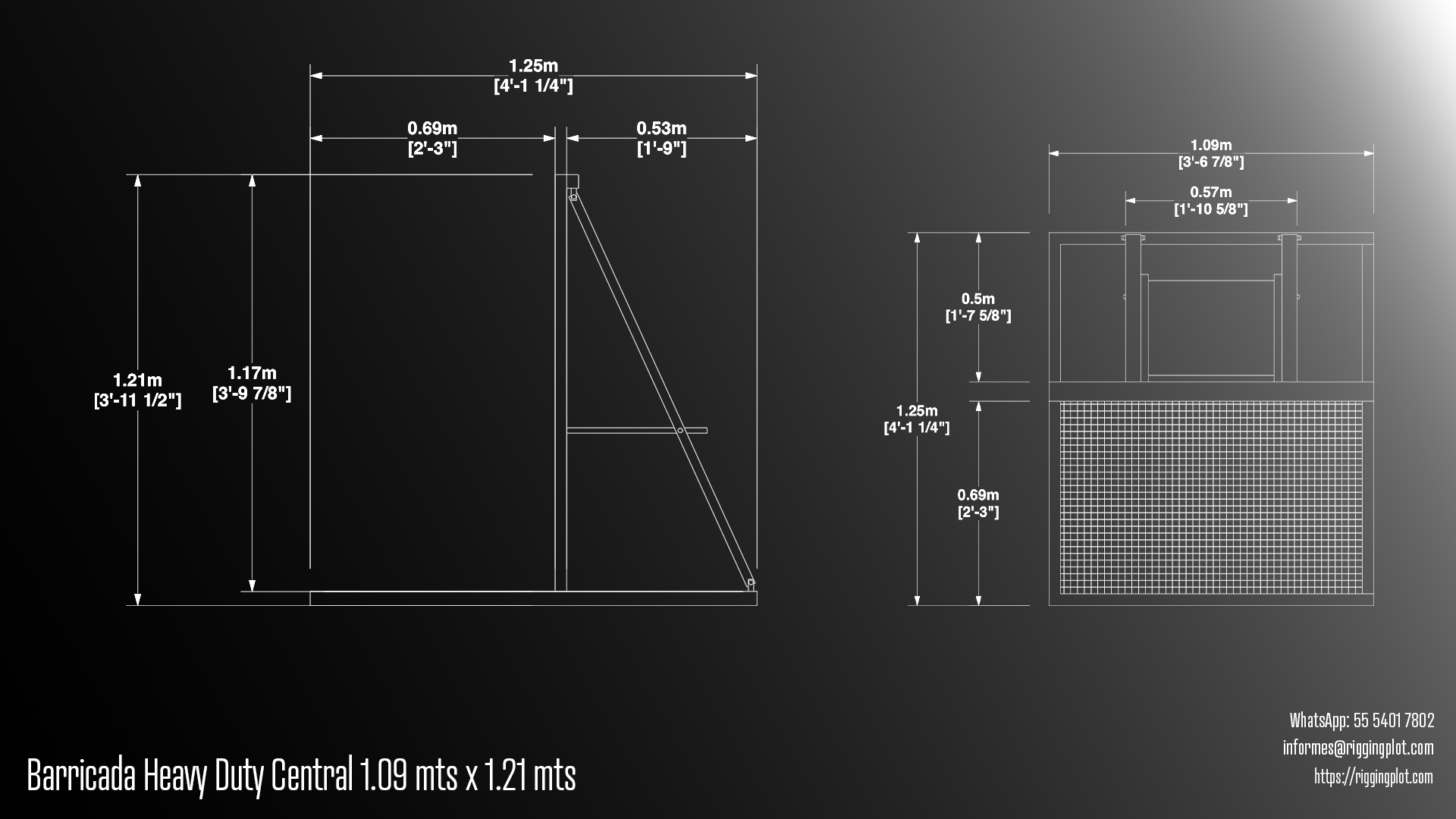 BARRICADA DE ACCESO PARA EVENTOS FABRICADA EN ALUMINIO, RESISTENTE Y SEGURA, CON PLATAFORMA ANTIDERRAPANTE Y DISEÑO MODULAR PARA CONTROL DE PÚBLICO.