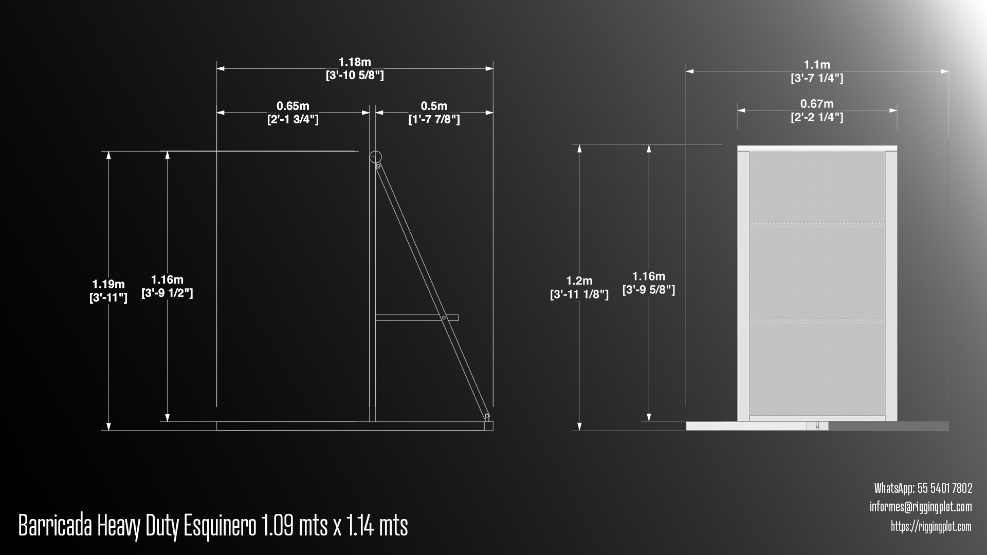 BARRICADA DE ACCESO PARA EVENTOS FABRICADA EN ALUMINIO, RESISTENTE Y SEGURA, CON PLATAFORMA ANTIDERRAPANTE Y DISEÑO MODULAR PARA CONTROL DE PÚBLICO.