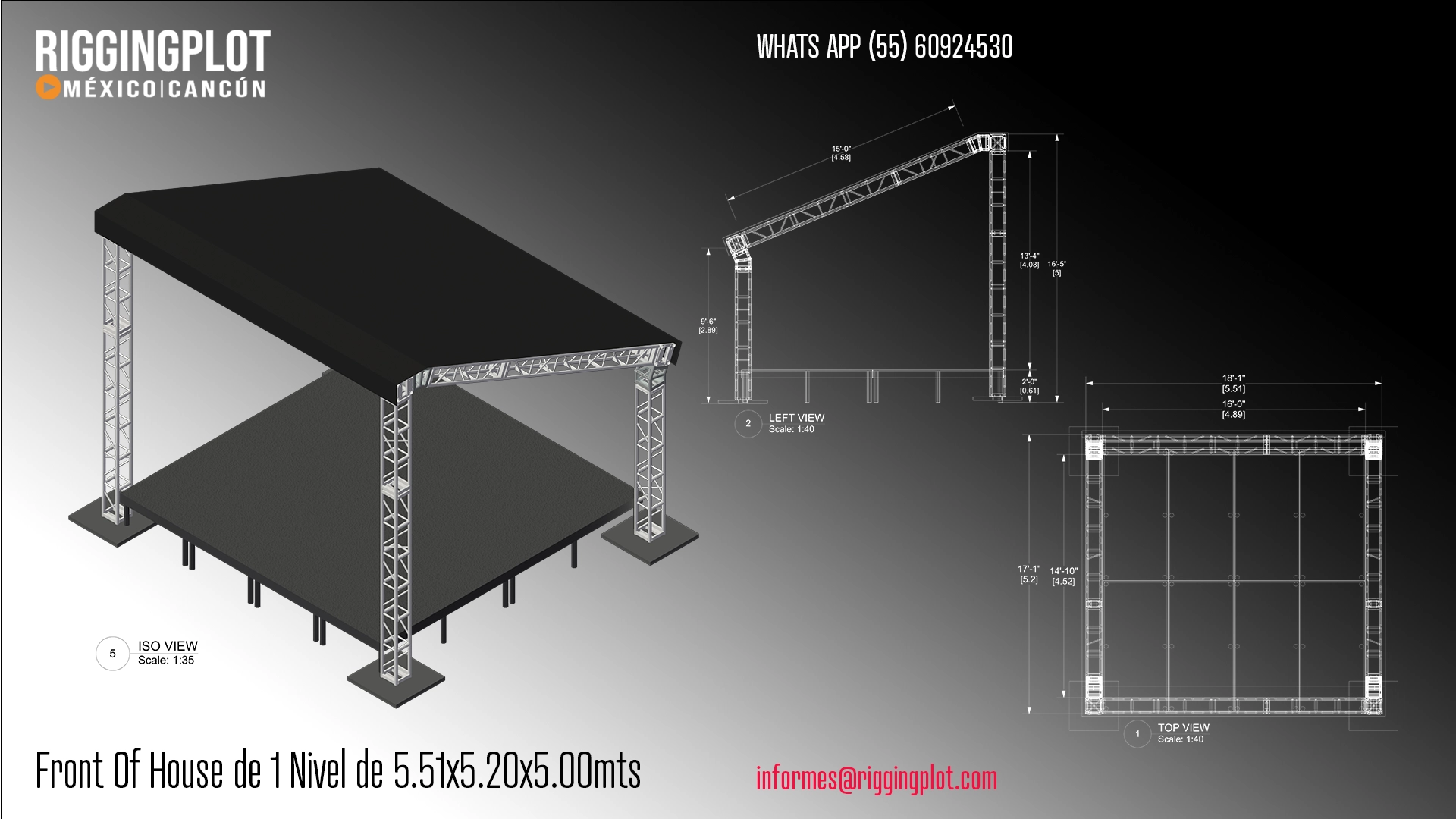 FICHA TÉCNICA F.O.H. MK DE 5.51X5.20X5.00MTS DE 1 NIVEL MÉXICO