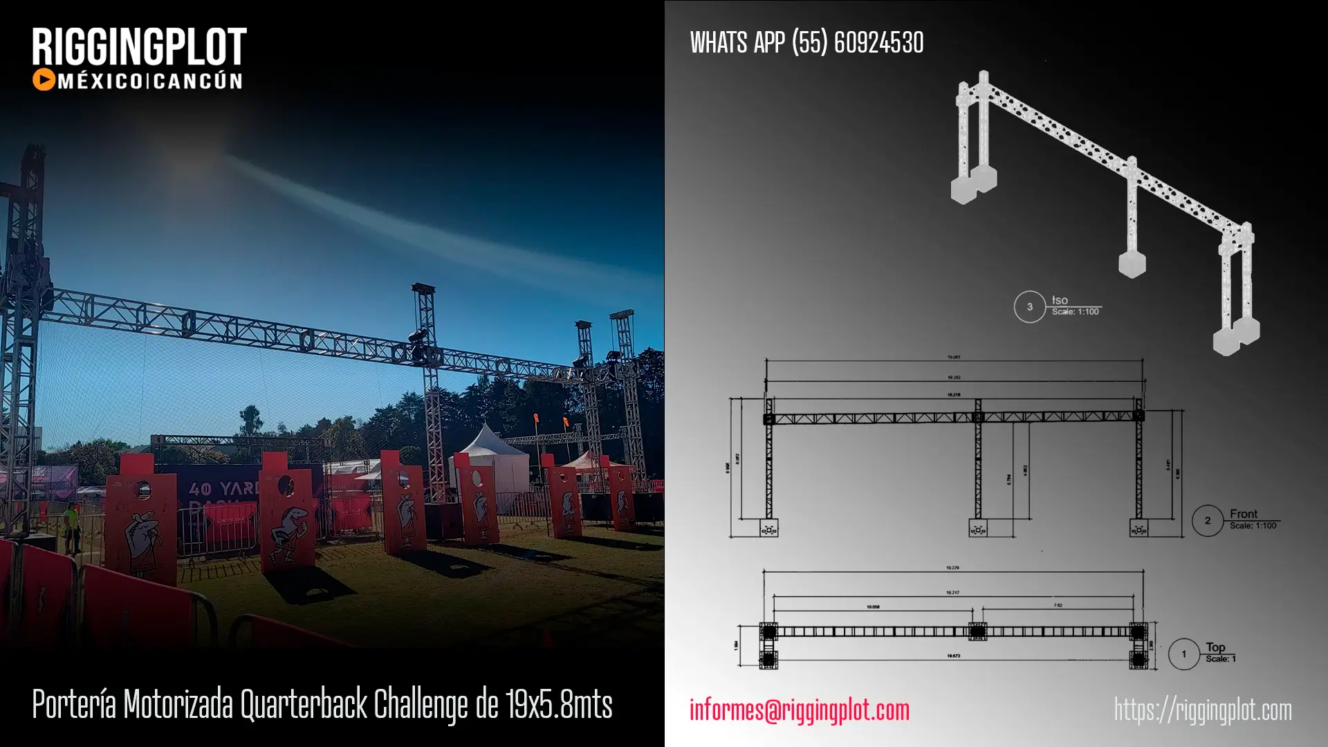 FICHA TÉCNICA PORTERÍA MD QUARTERBACK CHALLENGE KICK MÉXICO