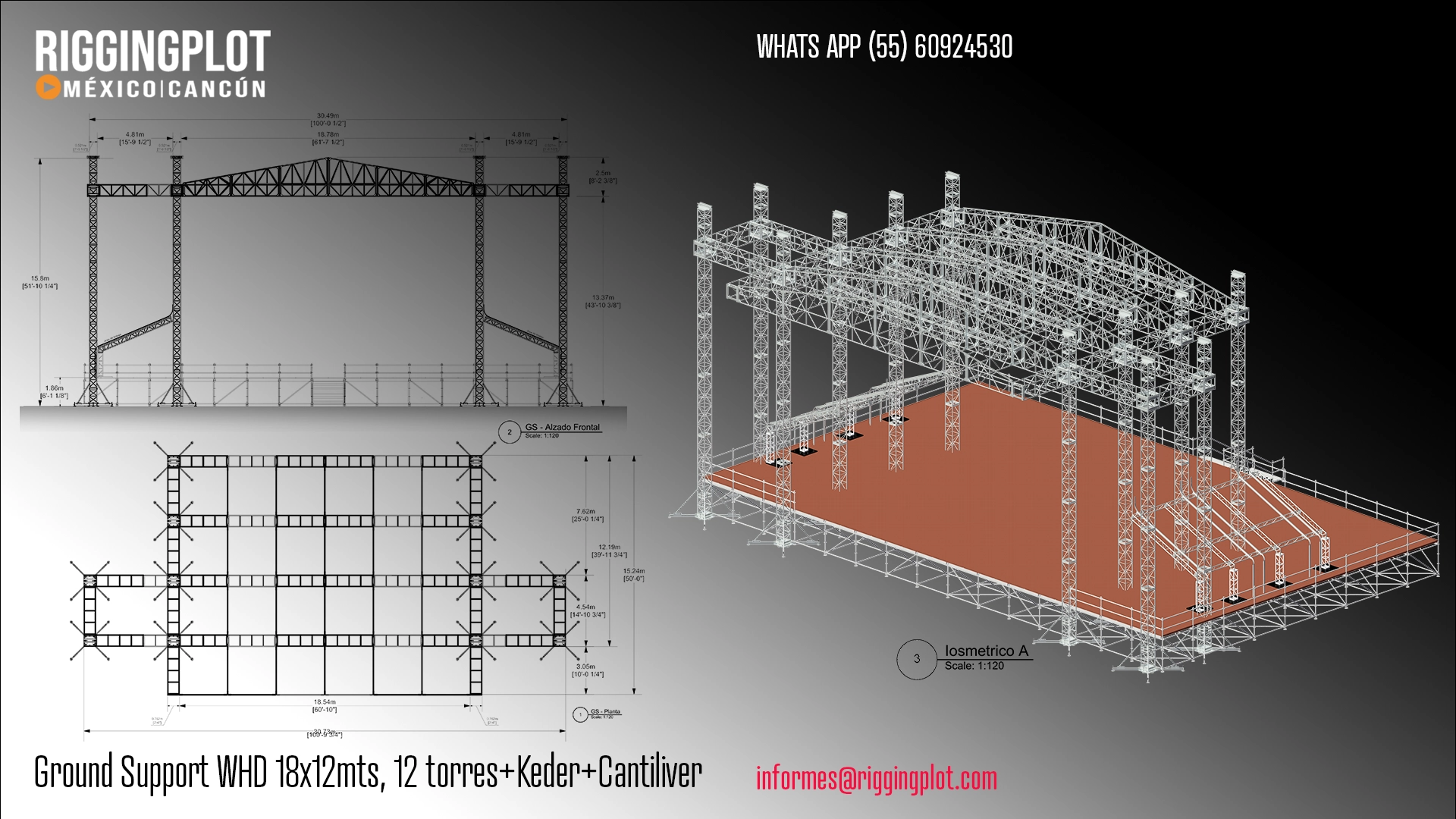 ficha técnica ground support whd 15x16mts riggingplot méxico