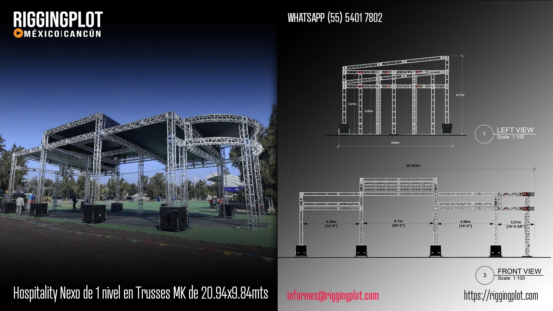 FICHA TÉCNICA HOSPITALITY MK DE 1 NIVEL NEXO DE 20.94X9.84MTS MÉXICO