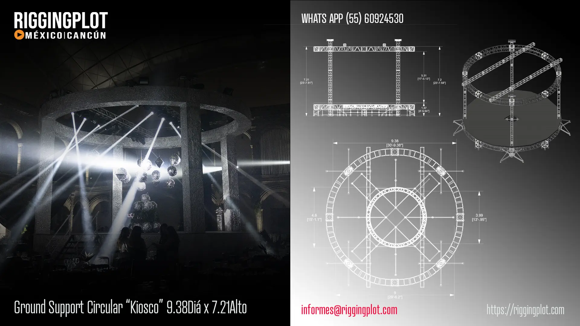 Ficha técnica ground support KIOSCO RIGGINGPLOT MÉXICO