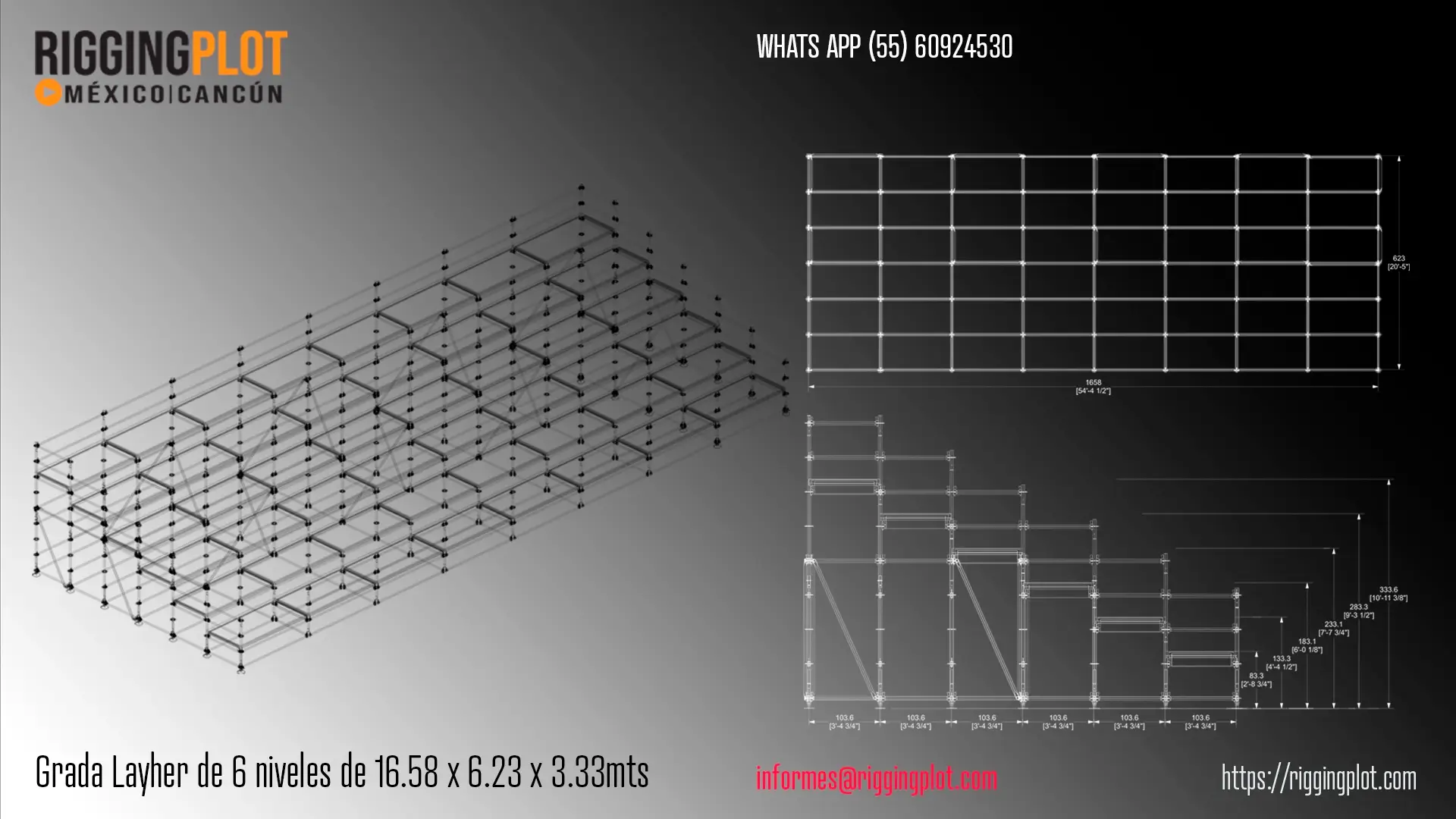 ficha técnica ground support whd 15x16mts riggingplot méxico