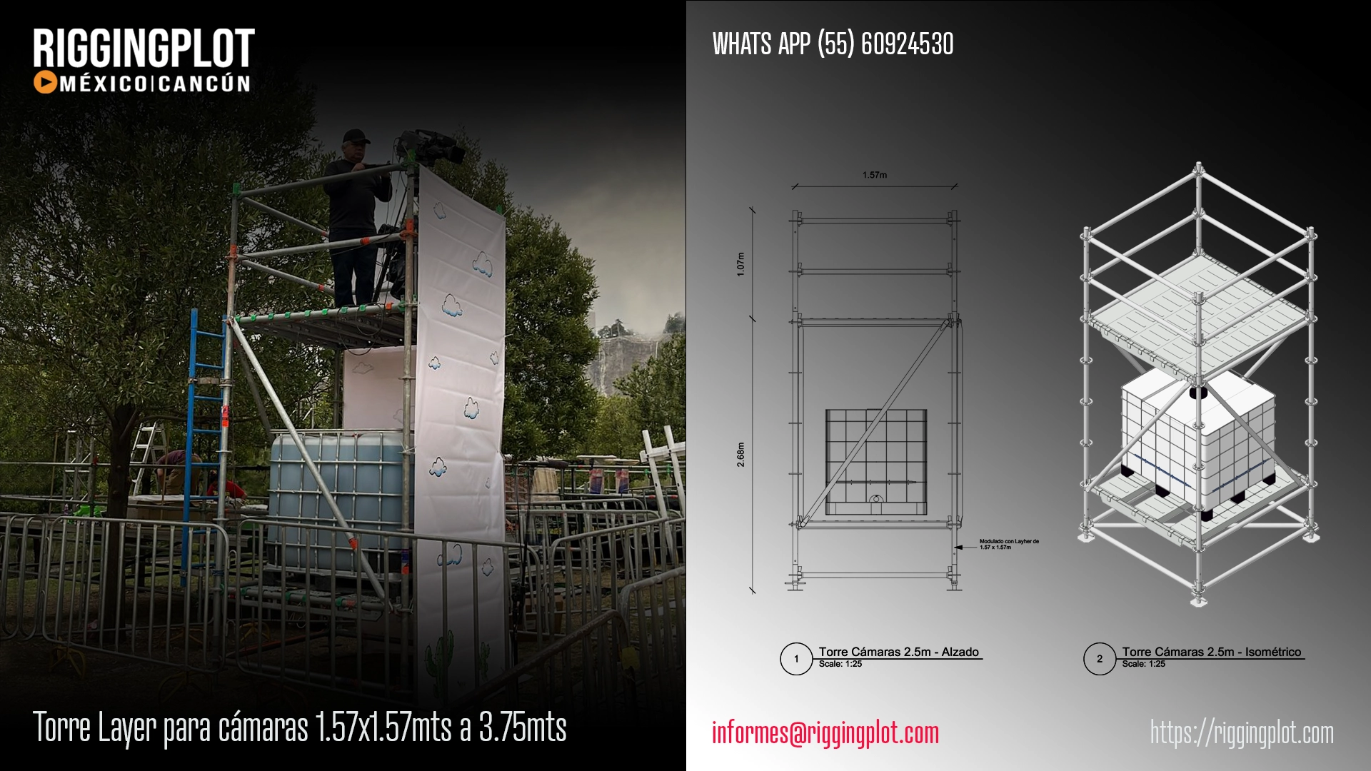 ficha técnica ground support whd 15x16mts riggingplot méxico