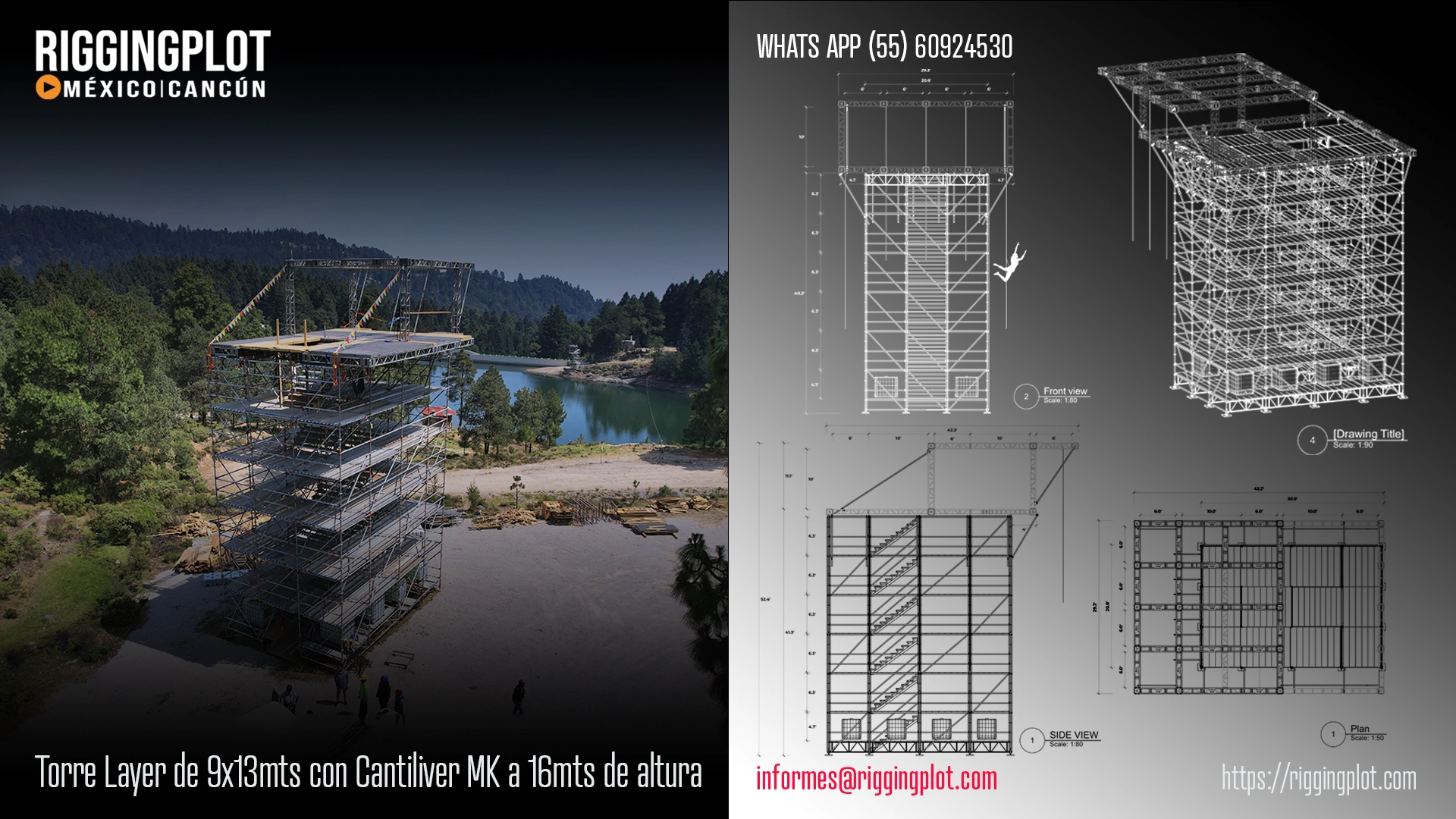 ficha técnica ground support whd 15x16mts riggingplot méxico