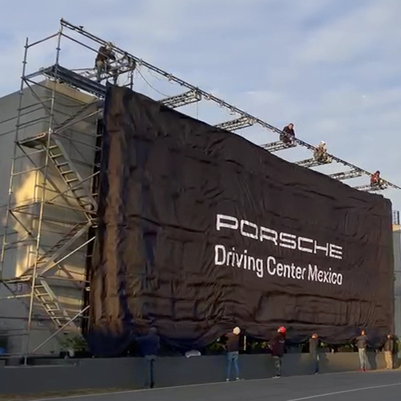 EQUIPO DE MONTAJE ARMANDO ESTRUCTURA CON LASTRE PARA SISTEMA KABUKI