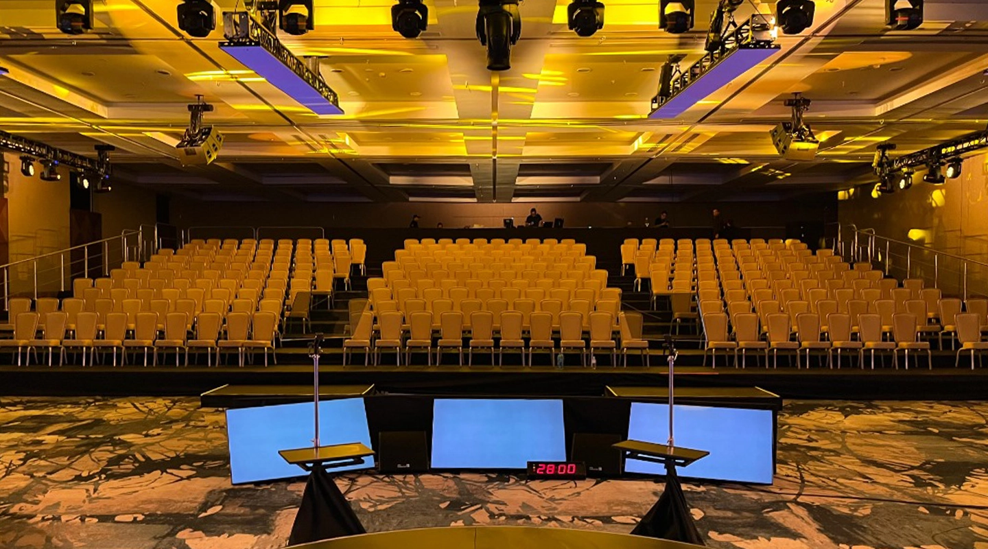 escenario de aluminio montado sumergible riggingplot mexico