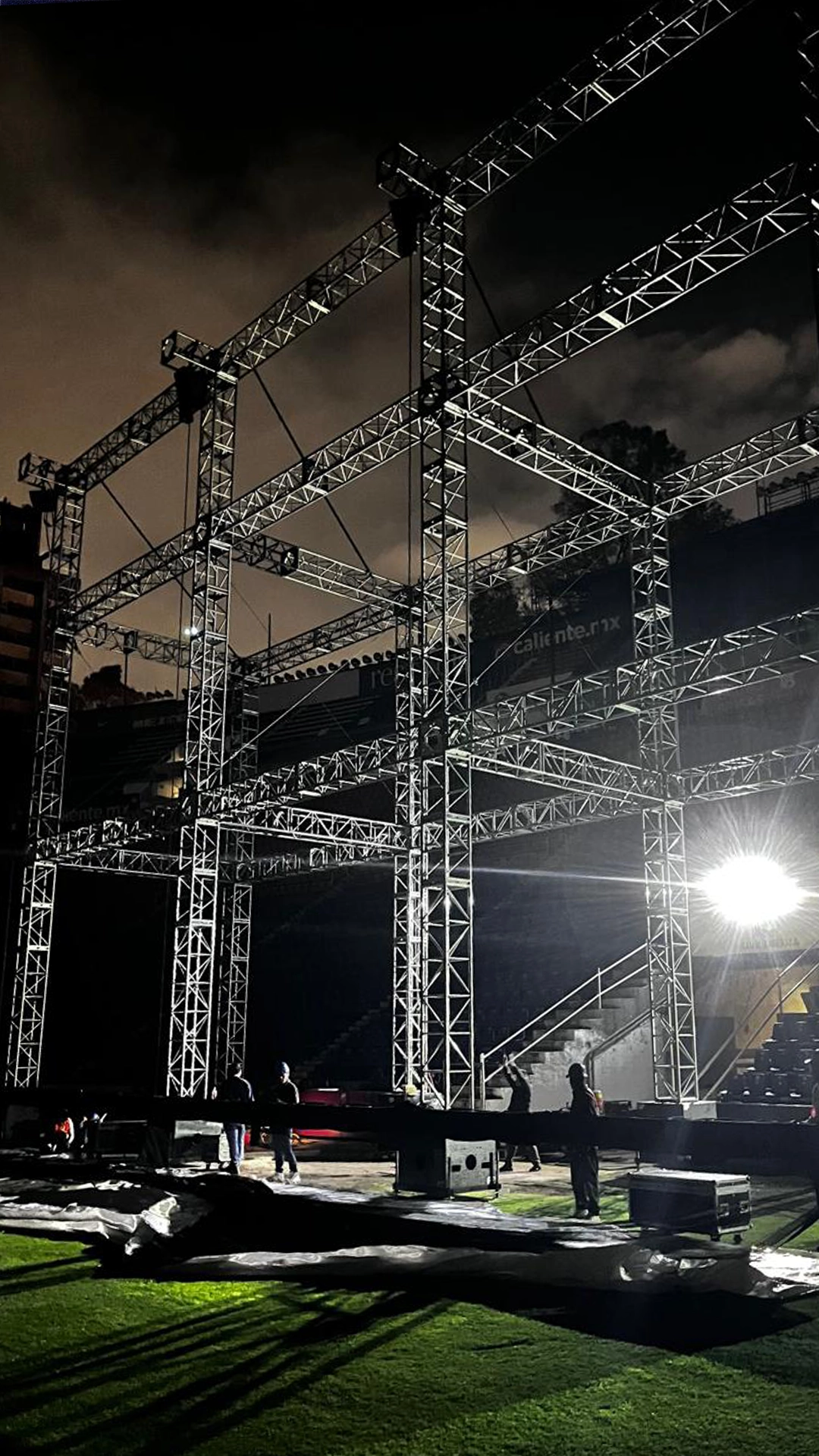 estructura en truss md estadio azteca mexico
